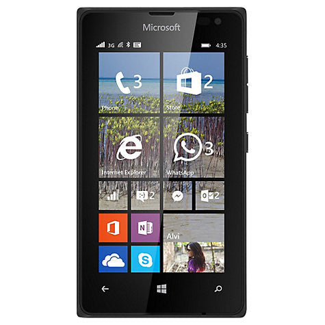 Microsoft Lumia 435 Smartphone, Windows Mobile, 4", 3G, SIM Free, 8GB, Black + Juice Cube, Emergency Mobile Charger, Green